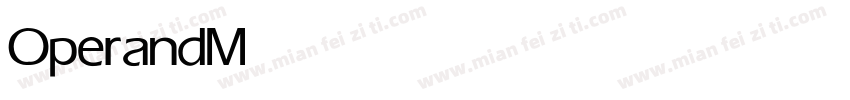 Operand Medium字体转换